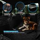 Bulldogology Hard Bottom Dog Seat Cover for Back Seat - Waterproof Backseat Extender for Dogs - Heavy-Duty Pet Hammock & Rear Protector for SUV Car Trucks - Non-Slip Dog Hammock with Platform