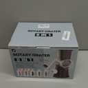 Ourokhome Rotary Cheese Grater Hand Crank, Kitchen Shredder Speed Mandolin Slicer Ice Shaver with Handle and Drum Blades for Cheese, Vegetable, Nuts, Chocolate, Potato, Carrot, 5 Blades, Black