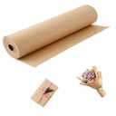 Brown Wrapping Paper Roll 30"x 1200" Craft Packing Paper for Moving Shipping, Gift Wrapping Paper, Bulletin Board Paper, Kraft Paper for Table Covering Poster Paper