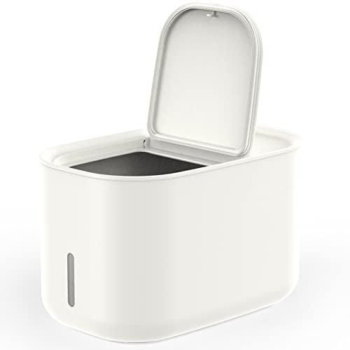 Zuutii Rice Storage Container,Food Container, Dry Food Storage,7.2lbs Pet Food Dispenser, 6.9Qt/11lbs Large Storage Bin with Lid,Silicone Ring & Moisture Proof,for Grain Cereal Soybean Corn,Begie