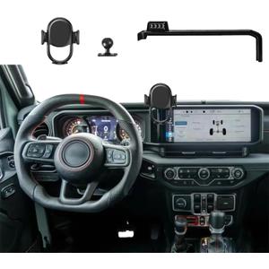 Car Phone Holder for 2024 Jeep Wrangler Accessories Phone Mount Hands Free 360 Degree RotationCompatible for All Phones Black Car Phone Holder for 2024 Jeep Wrangler Accessories Phone Mount Hands Free 360 Degree RotationCompatible for All Phones Black