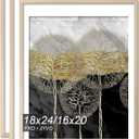 Fxojyvo 18x24 Picture Frame, Natural Frame for 18 x 24 Inch Picture Poster Photo, Light Weight and High Transparent 18 by 24 Frame for Wall - 3 Pack/Natural/18 x24