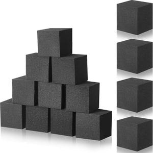 Treela Foam Pit Blocks, Trampoline Padding for Gymnastics, Parkour Courses, Trampoline Arenas, BMX, 4 x 4 x 4 Inches (Gray)