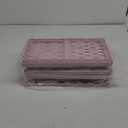 Under Sink Organizer, 2 Pack Kitchen and Bathroom Cabinet Organizer, 2 Tier Adjustable Height Storage, Pink (Pink)