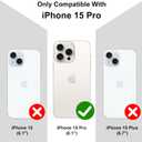 TEAUGHT Bling Magnetic Case for iPhone 15 Pro [Compatible with Magsafe], Cute Glitter Diamond Rhinestone Luxury Plating with Camera Protection, Slim Shockproof Cover for Women Girls, Black