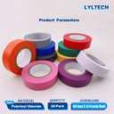 LYLTECH Electrical Tape Matte Rainbow 10 Colors Pack 3/4-Inch by 60 Feet, Waterproof,Strong Adhesive, Durable, Easy-Wrap