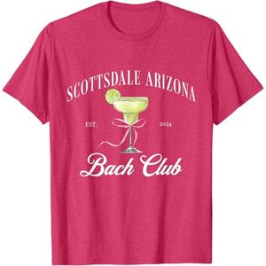 Scottsdale bachelorette Arizona bachelorette bach club 2024 T-Shirt (M, Red Heather)