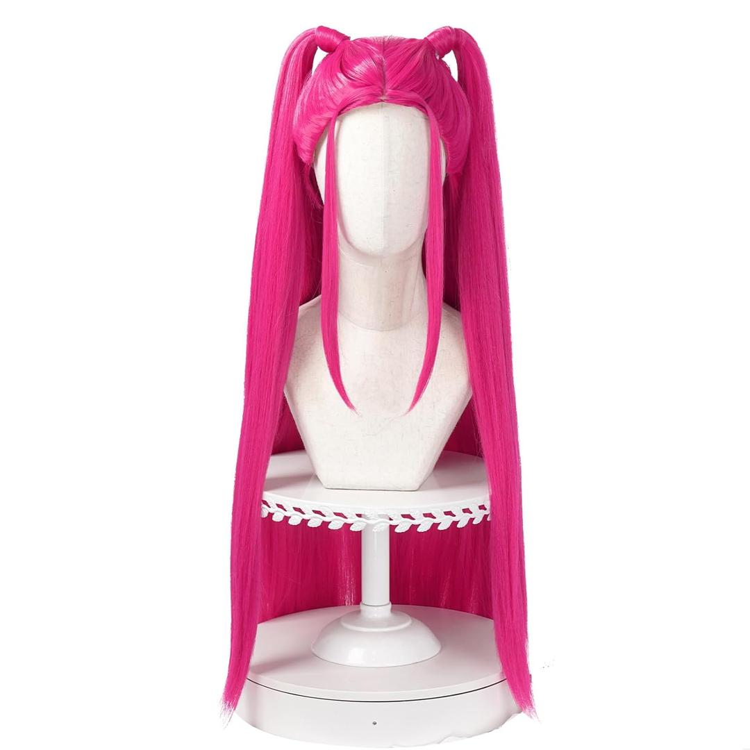 Long Straight Grape Red Wig Halloween Cosplay Costume Wig Women Anime Halloween Wig (Red)