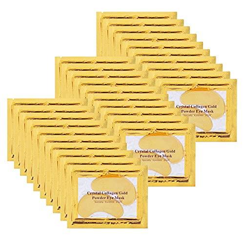 NIYET 60 Pairs Under Eye Collagen Patches, Gold Moisturizing Under Eye Mask, Under Eye Gel Pads for dark circles and puffiness