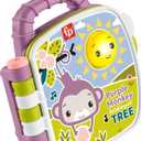 Fisher-Price Baby Toy Purple Monkey Musical Storybook with Lights & Sounds for Infants & Toddlers Ages 6+ Months