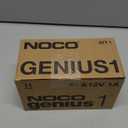 NOCO GENIUS1: 1A 6V/ 12V Smart Battery Charger – Automatic Maintainer, Trickle Charger & Desulfator with Overcharge Protection & Temperature Compensation – for Lead-Acid & Lithium Batteries