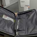 Kenneth Cole REACTION Madison Square Lightweight Hardside Chevron Expandable Spinner Luggage, Slate, 2-Piece (20" Carry On + Sophie Backpack)