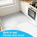 Art3d Marble Textured Click-Lock Vinyl Floor Tiles 12-Pack, 24x12 Inch Floor Planks Waterproof Flooring for Living Room, Kitchen, Basement, Ideal for New Home Buyers & Future Movers, White Marble