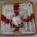 Stackable Lighted Gift Boxes Set of 4, Battery-Powered Lighted Christmas Boxes with Warm LED & Timer, Metal Frame Gift Box for Indoor/Outdoor Mantel, Tabletop & Staircase