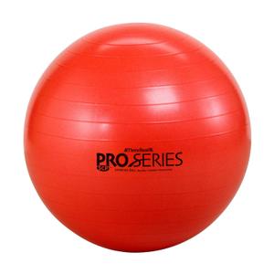 THERABAND Pro Series Exercise Ball, 22" Red Stability Trainer for 5'1"5'6" Users, Anti-Burst Yoga & Pilates Ball, Balance & Core Trainer, For Athletes Fitness at Gym & Home