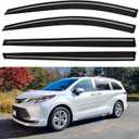 Window Visors Rain Guards for 2021 2022 2023 2024 2025 Toyota Sienna, Out-Channel Window Vent Wind Deflectors Visors Shades for 21 22 23 24 25 Sienna