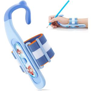 Grips for Pencil for Kids Handwriting, Ergonomic Wrist Support Brace for Kid (Right Hand Only) Adjustable Anti-Hook Writing Posture Correction for Preschooler, Students, Classroom Aid Tool