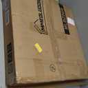 Large End Table Square Side Table Modern Sofa Table 20 Inch Industrial Coffee Table NightStand with 2-Tier Storage Shelf for Living Room Bedroom Rustic Brown MLBZ06R