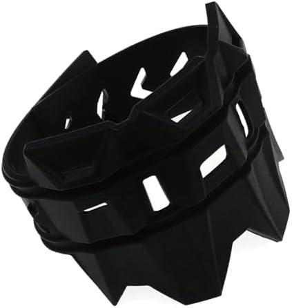 VOZINMOST Motorcycle Universal Exhaust Heat Shield Cover Muffler Pipe Guard Leg Anti Hot Silencer Guard Anti-scalding Protector Ring For Muffler Tailpipe（Black）