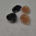 MITALOO Adhesive Bra Invisible Sticky Strapless Push up Backless Reusable Silicone Covering Nipple Bras (Black Nude)