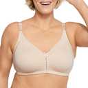 Bali Women's Woman's Double Support Cotton Wire-Free Bra, Soft Taupe,34B
