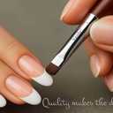 Vanfa French Brush for Nails, Clean up brush for Gel Nail Polish F16