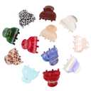 Claw Jaw Hair Clips 12PCS Small for Thin Hair Styling Mini Accessories Classic Clamp for Women Girls