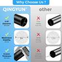 Shower Curtain Rod 30-64 Inch,0.87"Diameter Adjustable Spring Tension Curtain Rods No Drill,Matte Black Shower Tension Rod for Bathroom,Room Divider,Window,Anti-Rust Non-Slip 1-Pack