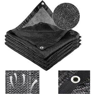 Cliselda 70%-80% Black Shade Cloth for Patio, 6 x 20ft UV Resistant Sun Shade Mesh Net with Grommets, Mesh Tarp Plant Shade Cover for Plants Garden Greenhouse Backyard Outdoor