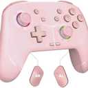 GMBACK Wireless Switch 2 Pro Controller, Turbo Controller for Nintendo Switch 2/Switch 1/Lite/OLED with Loop Macro, Home Wake Up, HD Rumble, Motion Control, Turbo, 800mAh, Light Pink