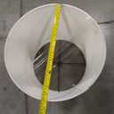 Shallow Drum Hardback Lamp Shade, Linen Eggshel 14"