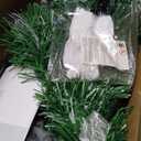 6 Feet Artificial Christmas Tree with Red Berries and Kerosene Lamps-6 ft, Green