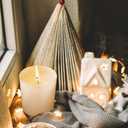 10 OZ Thick Candle Jars for Making Candles 15 Pcs, Empty Jars with Wood Lids for Candle Making, Sample Container, Matte White