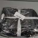 8 Packs Toy Storage Bags with Zipper, Clear PVC Organizing Bags, Reusable Toy Storage Organizer with Portable Handle, Travel Waterproof Organizer Bags for Building Blocks, Puzzle, Toys and Books (Large, Black)