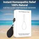 2 x Ear Pain Relief Tool, Natural Ear Pressure Relief Device, Instant & Sustained Relief Migraine Ear, Instant Migraine and Headache Alleviation Through Targeted Inner Ear Stimulation (Single-Cap, Black)