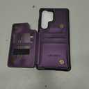 Vinich for Samsung Galaxy S25 Ultra Wallet Case with Card Holder, RFID Blocking Credit Slots Kickstand Shockproof Phone Cover Fit for Galaxy S25 Ultra 6.9" Purple
