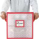 Sattiyrch Plastic Christmas Ornament Storage Box with Trays,Zippered Closure - Store up to 64 of the 3-inch Standard Christmas Ornaments, Xmas Ornaments Storage with Dividers & Two Handles,64pcs