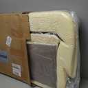 NLQR Medium Tan #522 or 52i Front Driver Bottom Replacement Microfiber Leather Seat Cover & Foam Cushion Compatible with Chevy Silverado Avalanche GMC Sierra 1999 2000 2001 2002