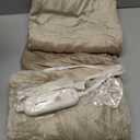 Tefici Electric Heated Blanket Throw, Super Cozy Soft 2-Layer Flannel 50" x 60" Heated Throw with 3 Heating Levels & 4 Hours Auto Off, Machine Washable, ETL&FCC Certified, Home Office Use,Camel