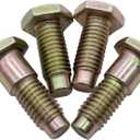 4PCS 64-81 Front Seat Belt Floor Pan Mounting Attachment Bolts Bow Tie Head Hardtop