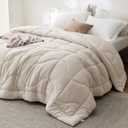 Bedsure Comforter King Size - King Comforter for All Season, Ultra-Soft Quilted Down Alternative Comforters Prewashed Duvet Insert, Blanket for Bed with 4 Tabs, Machine Washabl, Linen, 90x102 in