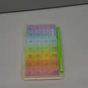 AUVON iMedassist Moisture-Proof Weekly Pill Organizer 4 Times a Day, Large 7 Day Pill Box Portable for Travel with Removable Individual Pill Containers to Hold Vitamins, Supplements and Medication