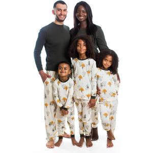 Burt's Bees Baby Family Matching Holiday Pajamas - Organic Cotton PJs for Infants, Toddlers, Kids, Men, and Women