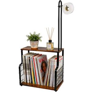 Bathroom Toilet Paper Holder with Storage Shelf, Wall Mount Toilet Paper Holder Stand with Metal Basket, Bathroom Tissue Storage Organizer for Rolls, Magazines Phone & Shower Essentials