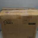 TRALT Ergonomic Office Chair - Desk Chair with Adjustable Headrest Lumbar Support Computer Chair - Mesh Comfy Chair with Flip-up Armrests - Gaming Chairs for Adults Home Office (Leather, Black)