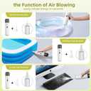 Chuboor Handheld Vacuum, 13000PA Powerful Cordless Rechargeable Car Vacuum Cleaner, Portable Mini Vacuum with LED SOS Light, Small Dust Buster (P16-White)