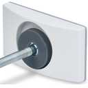 Wall Nanny - Baby Gate Wall Protector (Made in USA) Protect Walls from Pet Gates & Dog Gates - No Safety Hazard on Spindles - for Child Pressure Mounted Baby Gate for Stairs Cup Guard - White, Pack of 3 