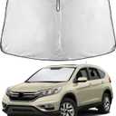 EcoNour Windshield Sunshade Compatible for Honda CR-V 2012-2014 2015 2016, LX, EX, EX-L, Sport, Sport-L, Touring, Sun Visor for Front Window Sun Shade Cover, UV Protector, Car Accessories