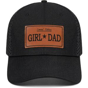 Girl and Dad Hat Gifts for Father Men from Daughter Wife,Fathers Day,Birthday,Christmas (One Size, 01.black-black)