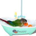 Parrot Multifunctional Cute Electric Automatic Bathtub with Faucet, Bird Shower Bath Accessories, Swimming Pool Toy